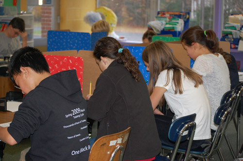 Concentrating in preparation for MathCounts